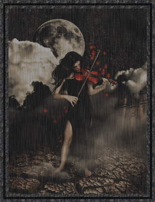Gif animé gothique violon